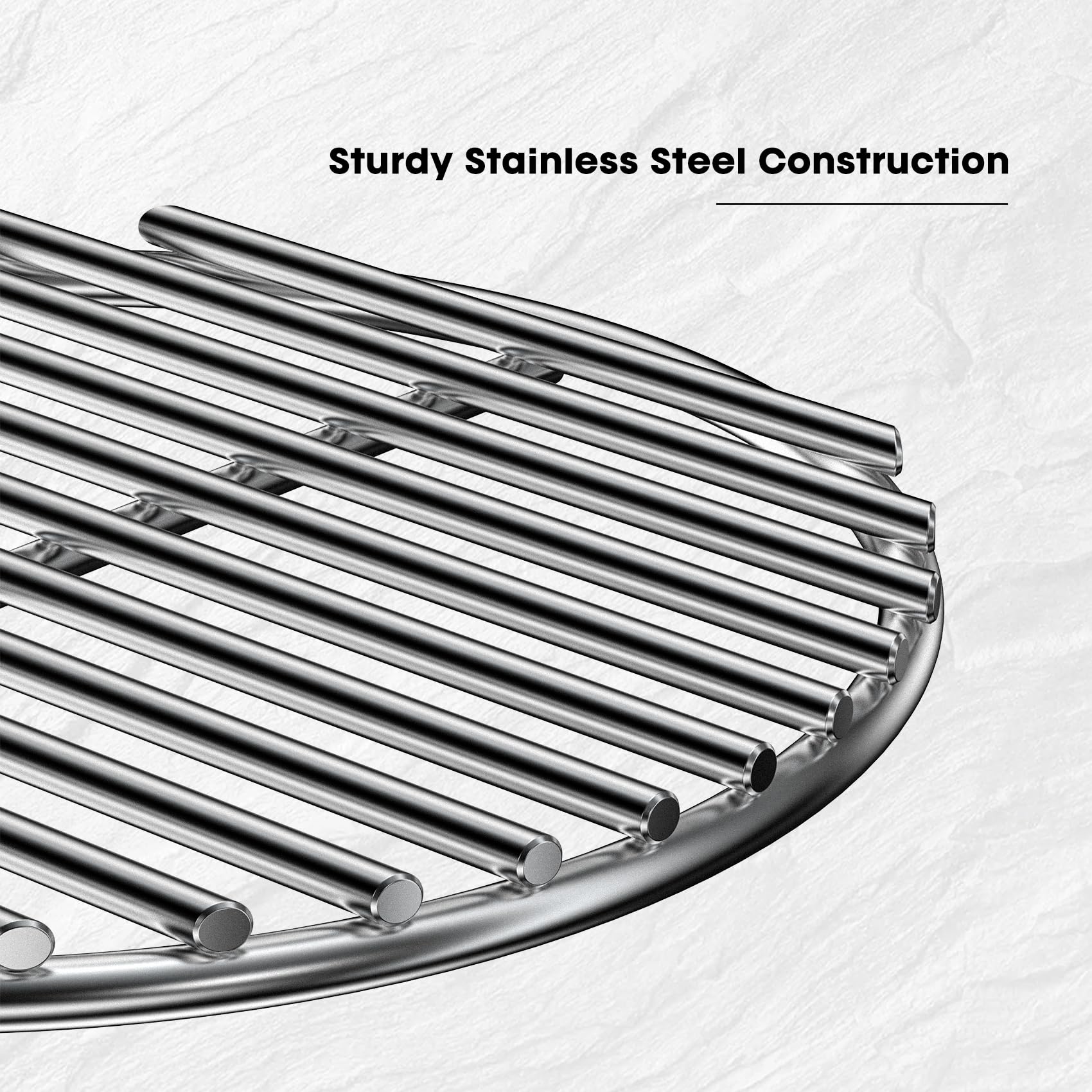 Onlyfire stainless steel High Heat Charcoal Fire grate per Kamado Joe Classic e la maggior parte degli altri Kamado grill, 10 1/2 inch
