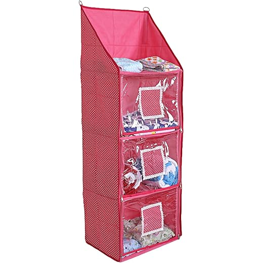 Kuber Industries Cotton Baby Almirah (Pink)