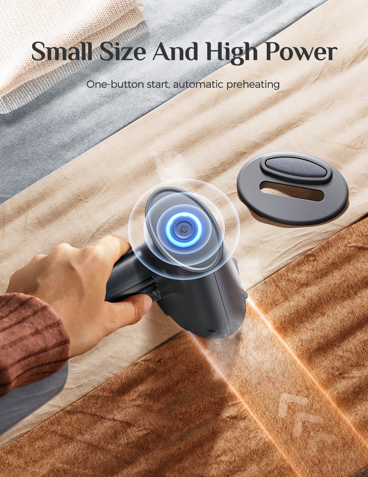 Fer à repasser de voyage Defroisseur Vertical, Portable Defroisseur a Main Vapeur à Vêtements avec réservoir d'eau de,Steamer idéal pour la maison et le voyage