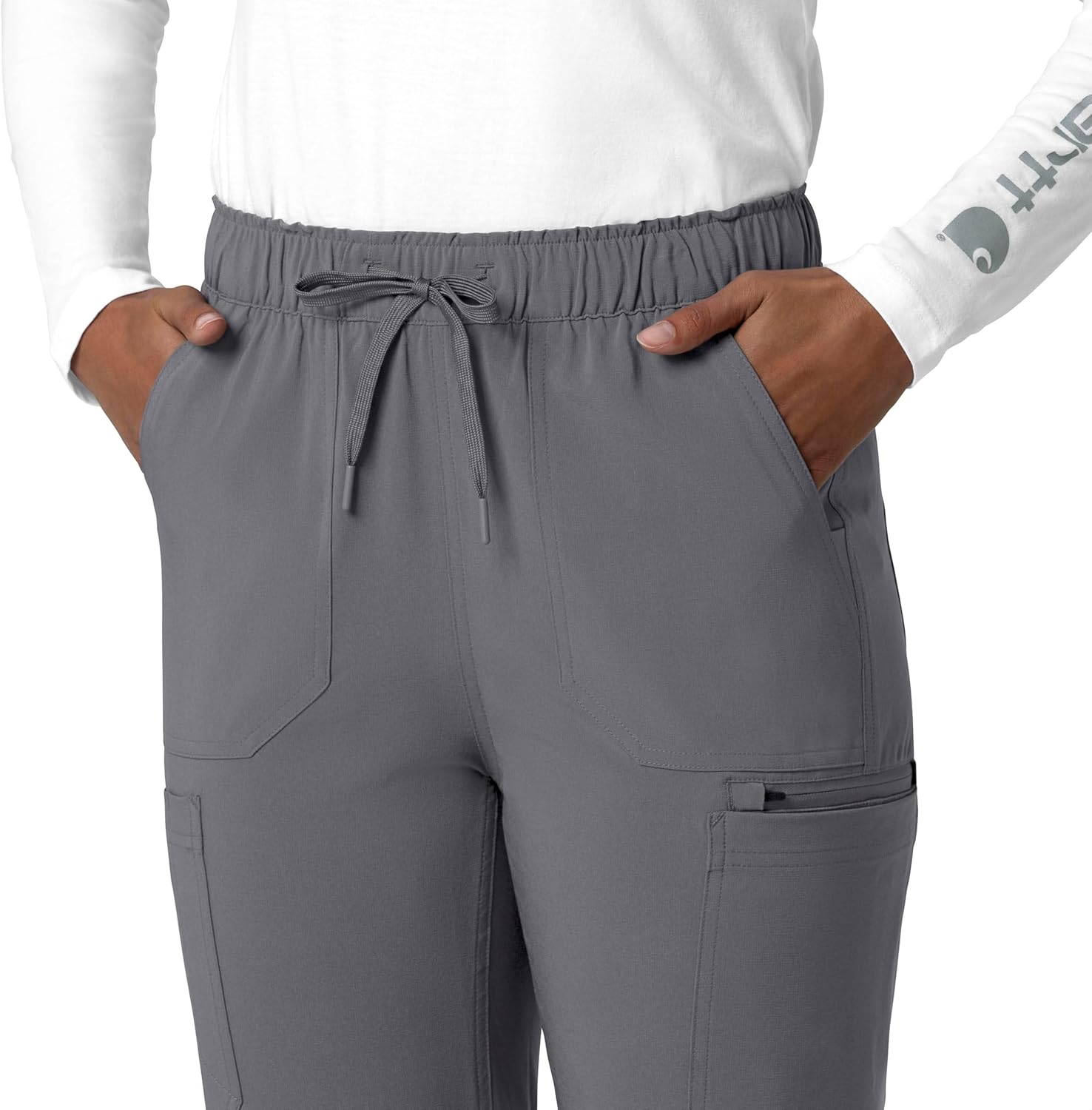 Carhartt Scrubs for Women Force Cross-Flex Straight-Leg Cargo Pants - Image 6