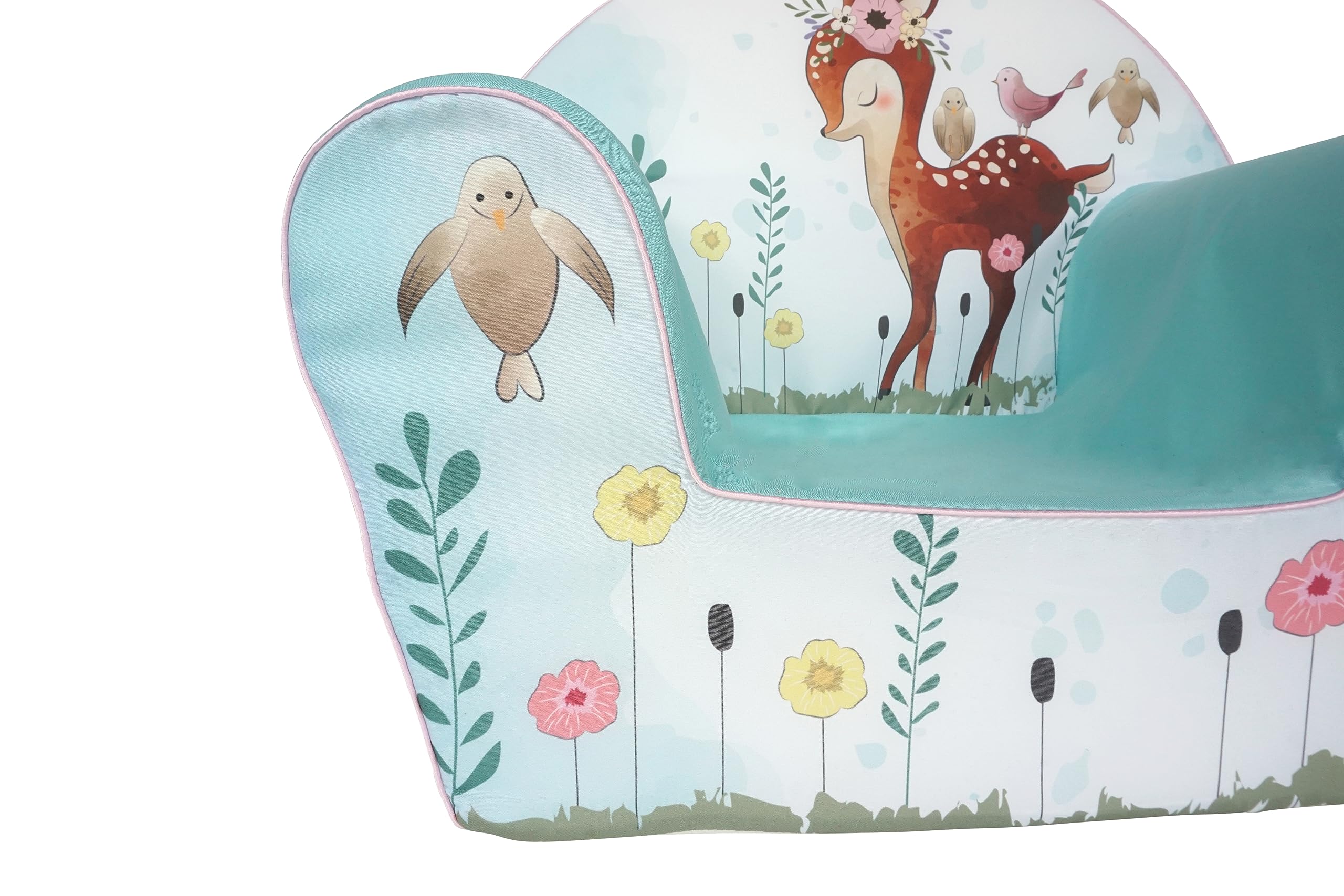 Knorrtoys Fawn Sillón Infantil Estable Algodón Turquesa