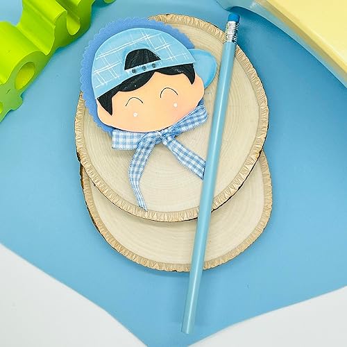 Miniatura 5 de Adorno hecho a mano para lápiz, adorno para bolígrafo, para niños y amantes de la escritura, aplique en goma eva. adorable adorno de niño para