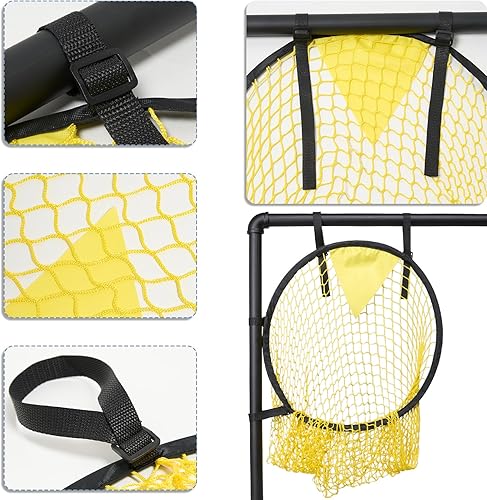 Miniatura 3 de COCODE 2 piezas de portería de fútbol, redes portátiles de objetivo, equipo de práctica de pelota de fútbol de esquina, objetivo de tiro de fútbol