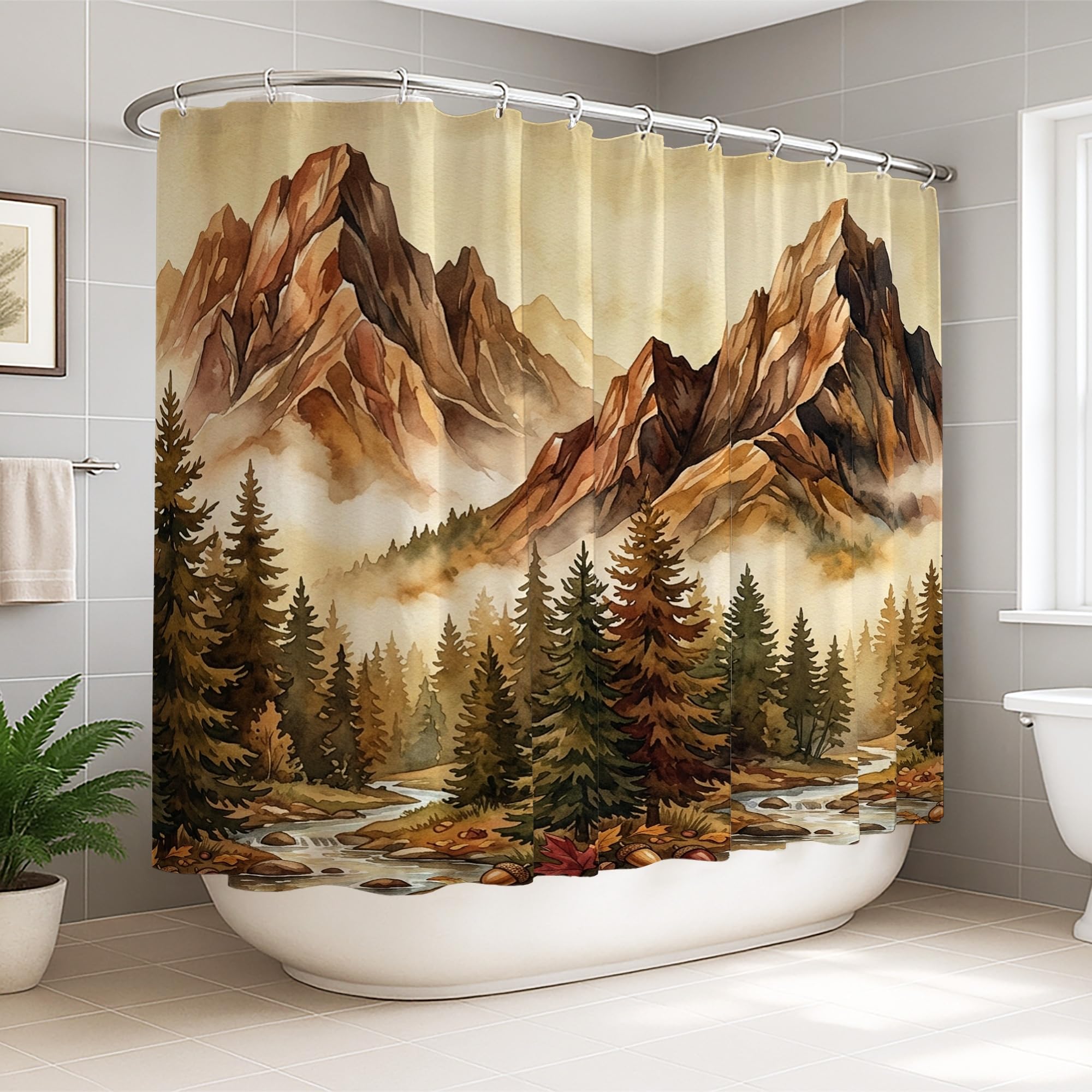 Rideau de douche extra large imperméable 274 x 183 salle de bain et hôtel
