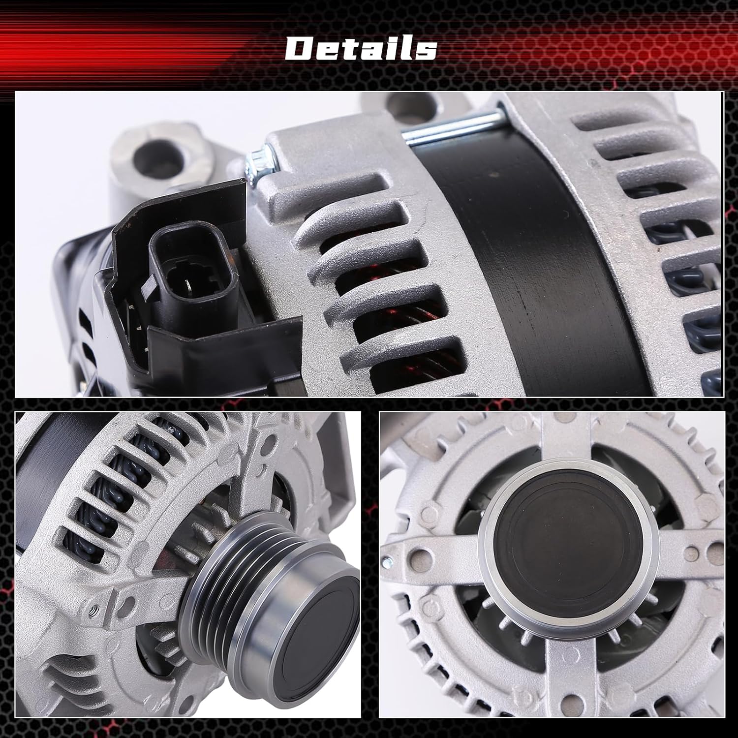 Alternator Replacement for GMC Canyon 2015 2016 Cadillac ATS CTS 2013 2014 2015 2016 2017 2018 2019 Chevy Camaro 2016 2017 2018 2019 2020 Electrical Alternators 104210-1962 13592811 1042101960