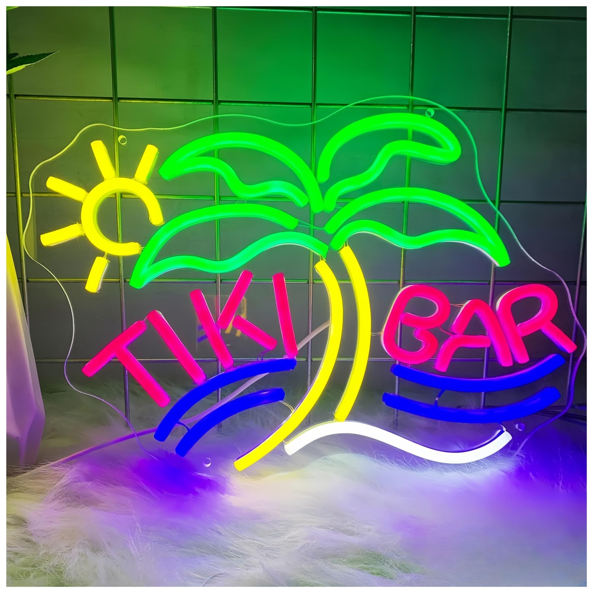 SHOUXI Sign Lamp Beach Bar Neon Signs for Party Set The Mood to Make The Store More Attractive 40X28cm
