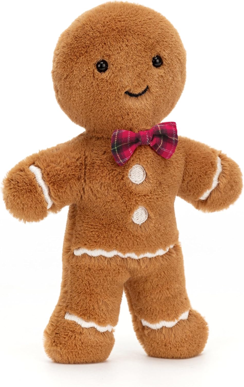 Jellycat Jolly Gingerbread Fred Stuffed Toy, Original 8 inches - Christmas Plush Décor Fred Medium