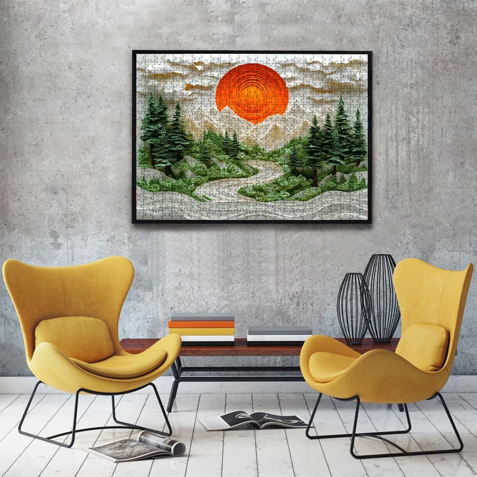 Puzzle taglio paesaggio, Puzzle Adulti 3000 pezzi, Puzzles Legno con Squisita Scatola di Imballaggio, Rompicapo per Esperti con Incastro Perfetto, Stampa Alta Definizione, Regalo per Adulti W3H-767