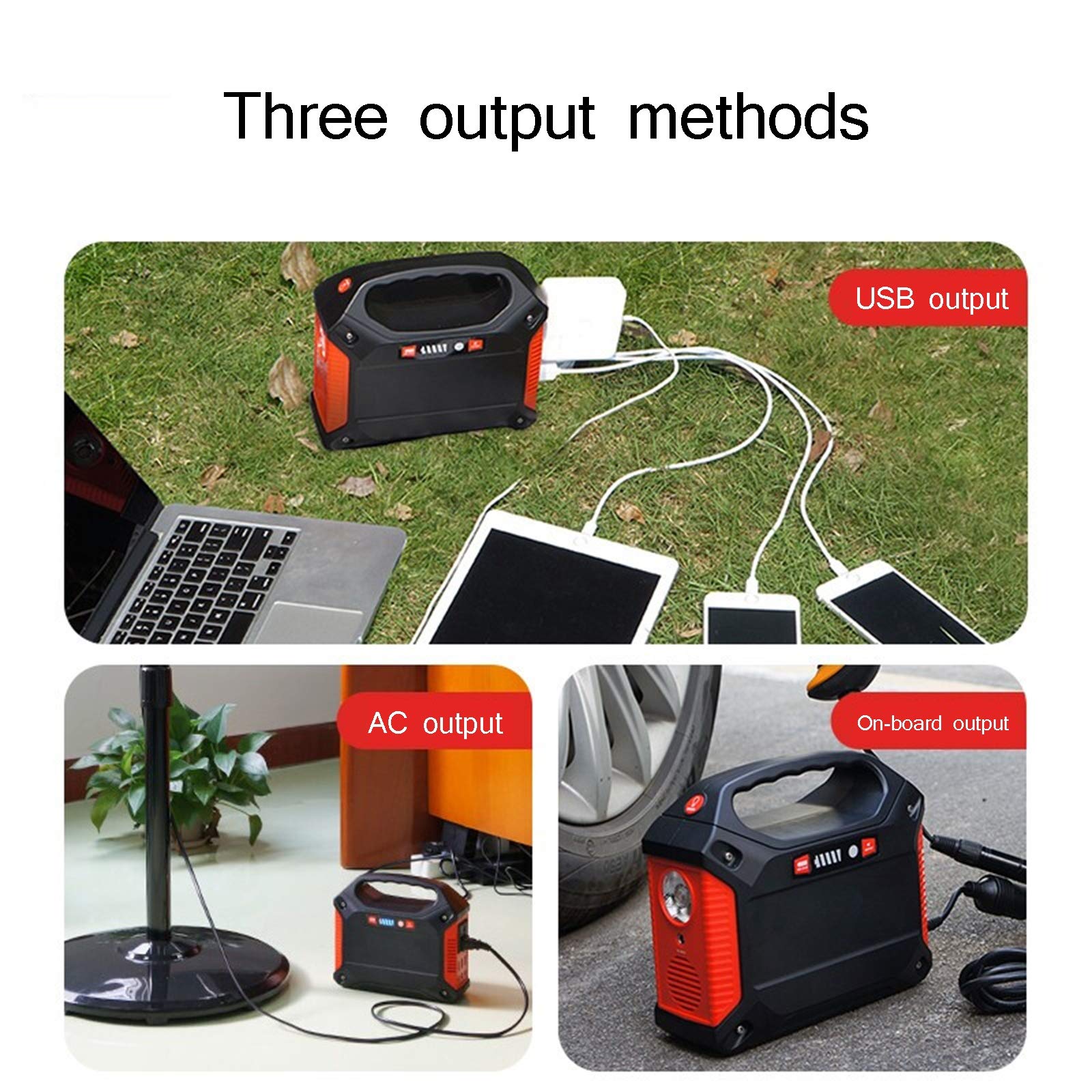 Przenośna elektrownia zasilająca, ładowarka 42000 mAh, akumulator litowy zapasowy 220 V generator gniazdo prądu przemiennego zasilania USB do użytku na zewnątrz Camping TravelEmergency