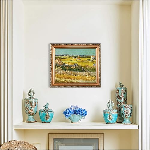 Miniatura 268 de A&T ARTWORK The Starry Night de Vincent Van Gogh. Tamaño del marco: 36 x 30 pulgadas, tamaño de la imagen: 30 x 24 pulgadas, reproducciones clásicas