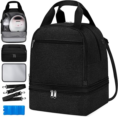 OCKLILY Breast Pump Bag Cooler Backpack — Large Insulated...