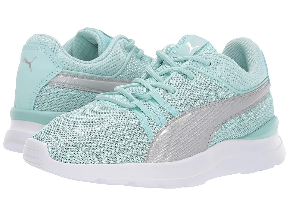 

Puma Kids Adela Spark Slip-On (Little Kid) (Fair Aqua/Puma Silver) Kid's Shoes, Blue