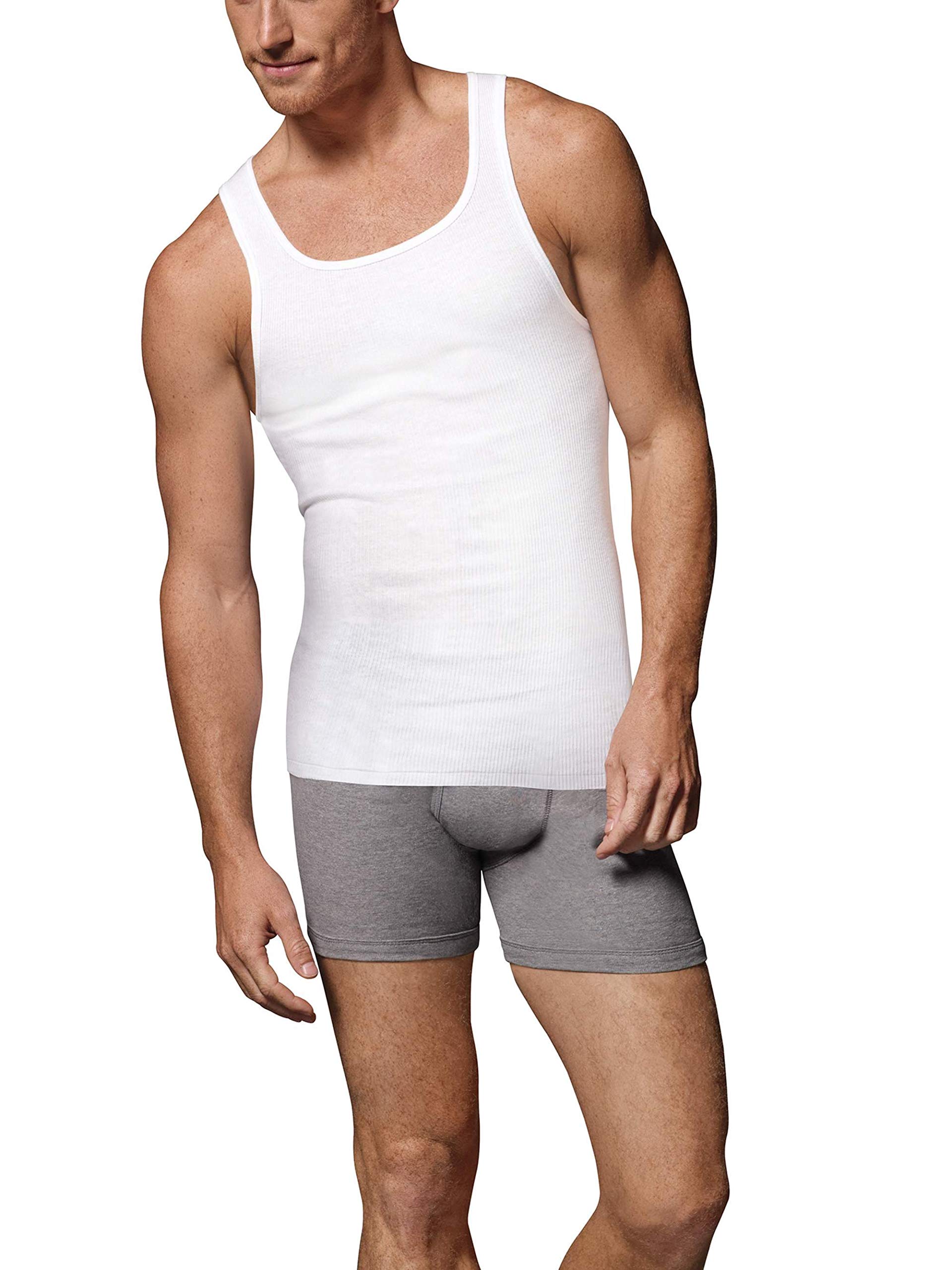 Camisetas interiores largas Hanes evitan que se salgan del pantalón 4
