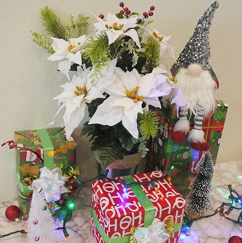 Miniatura 9 de Admired By Nature ABN4C002-NTRL-2 - Aerosol artificial de pino estacional, escarcha natural, juego de 2 piñas de helecho verde, paquete doble