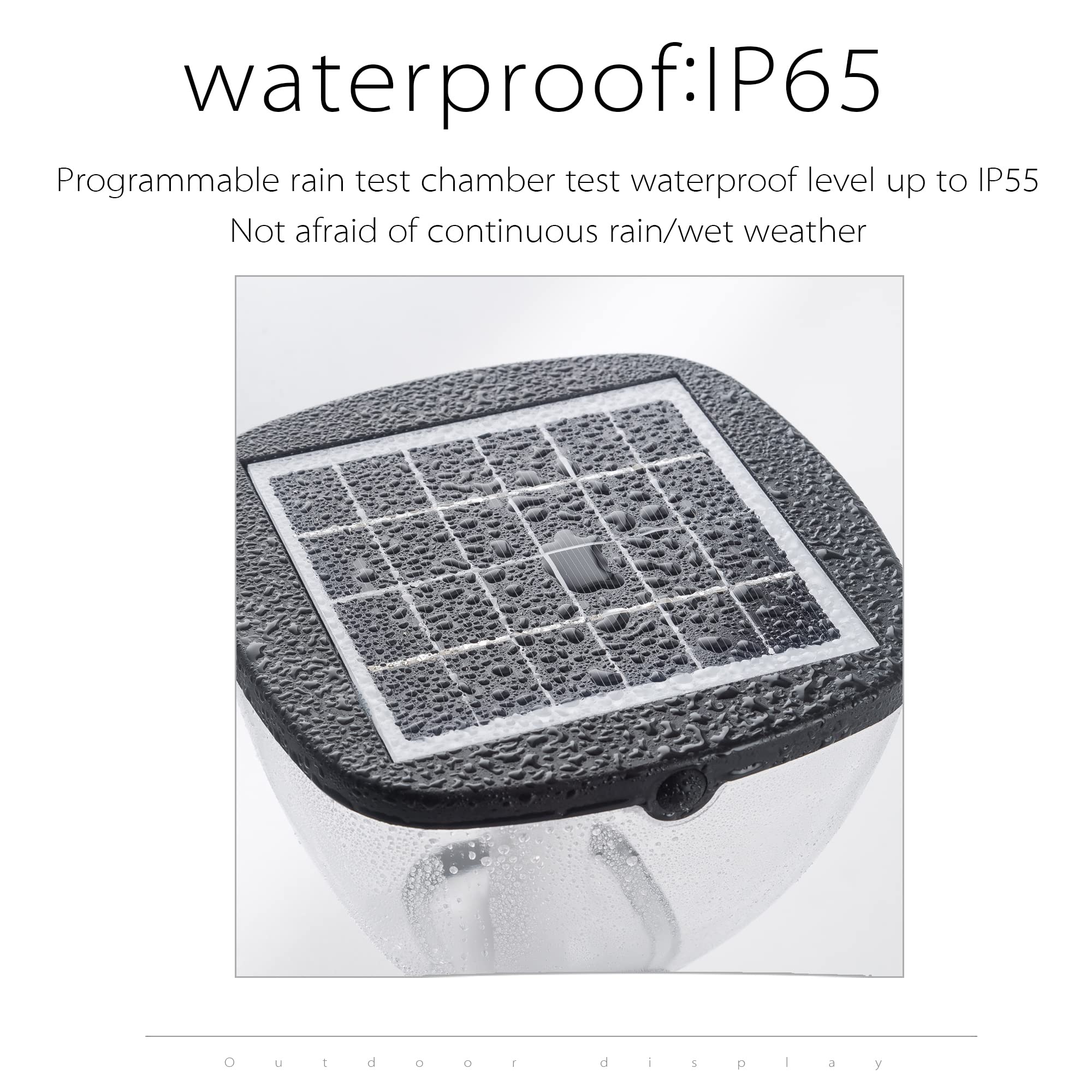 Solarleuchte für Garten, Außenbereich, LED Solarleuchten für Wege, IP65, wasserdicht, kabelloses Solarlicht mit 3 Modi, für Terrasse, Hof, Auffahrt, Pfad, Höhe 83 cm (2 Stück)