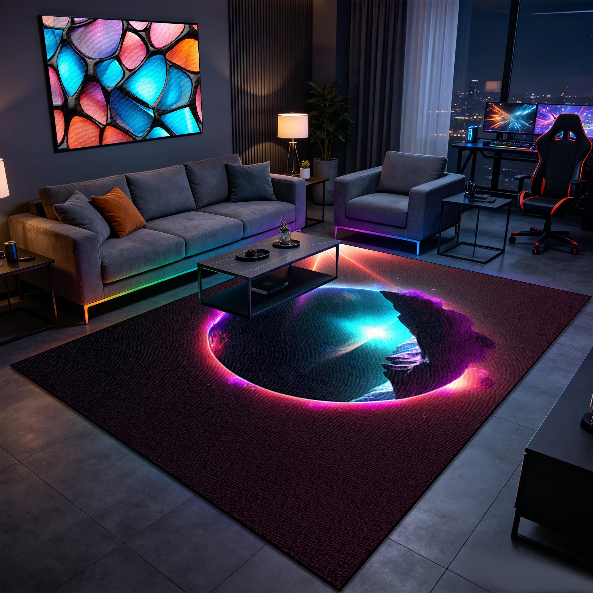 Tapis de sol de jeu lavable et antidérapant pour garçon