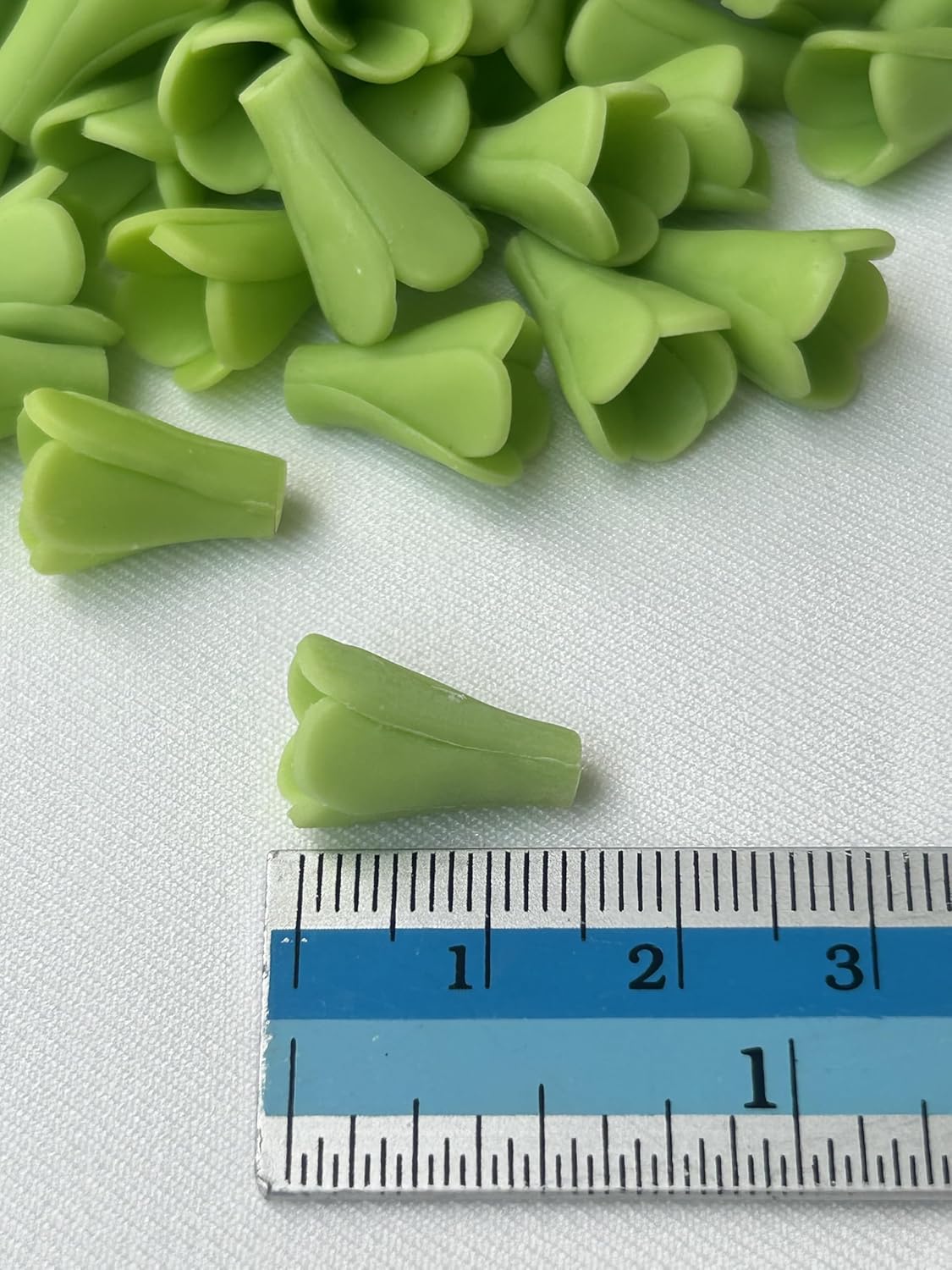 100 PCS Mini Green Pakalana Clay Beads (1.5 cm) for Jewelry Making DIY Craft Supplies