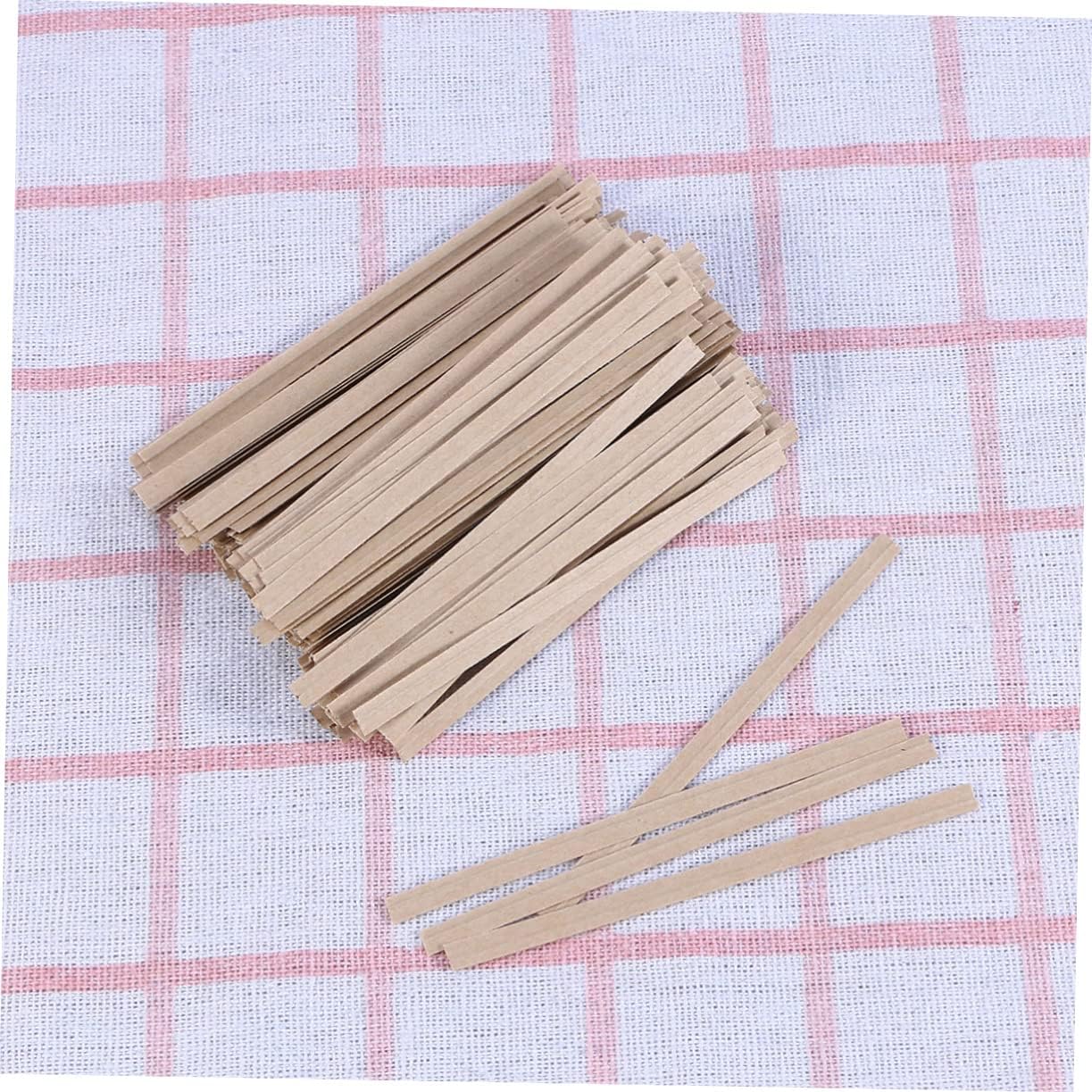ULDIGI 1000pcs Reusable Metal Packaging Ties Bag Ties Twine for Wrapping Kraft Bread Candy