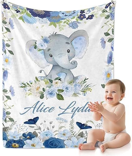 Miniatura 28 de Envío al día siguiente impreso en Estados Unidos - Manta de bebé personalizada, mantas de bebé personalizadas para niños y niñas con nombre, regalos