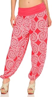 Malito Bombacho con Espiral diseño Boyfriend Aladin Harem Pantalón Sudadera Baggy Yoga 1718 Mujer Talla Única
