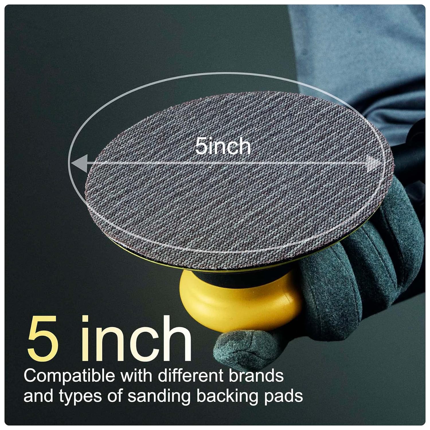 5 Inch Sanding Mesh | Micro Mesh Hook and Loop Sanding Discs | Dust Free Net Sandpaper | 50 Pack Assortment 80 | 100 | 120 | 220 | 320 Grit | Wet and Dry Sanding Screen | Anti-clog/Last Longer