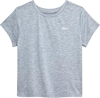 Performance Short Sleeve Crewneck Girls Athletic Shirts (Single or Multipack) for Gym & Workout
