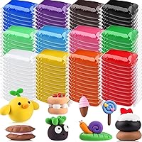 Vista 14 de 72 unidades de arcilla seca al aire de 2.38 libras, modelado a granel, arcilla mágica de modelado de espuma ultraligera para niños y adultos