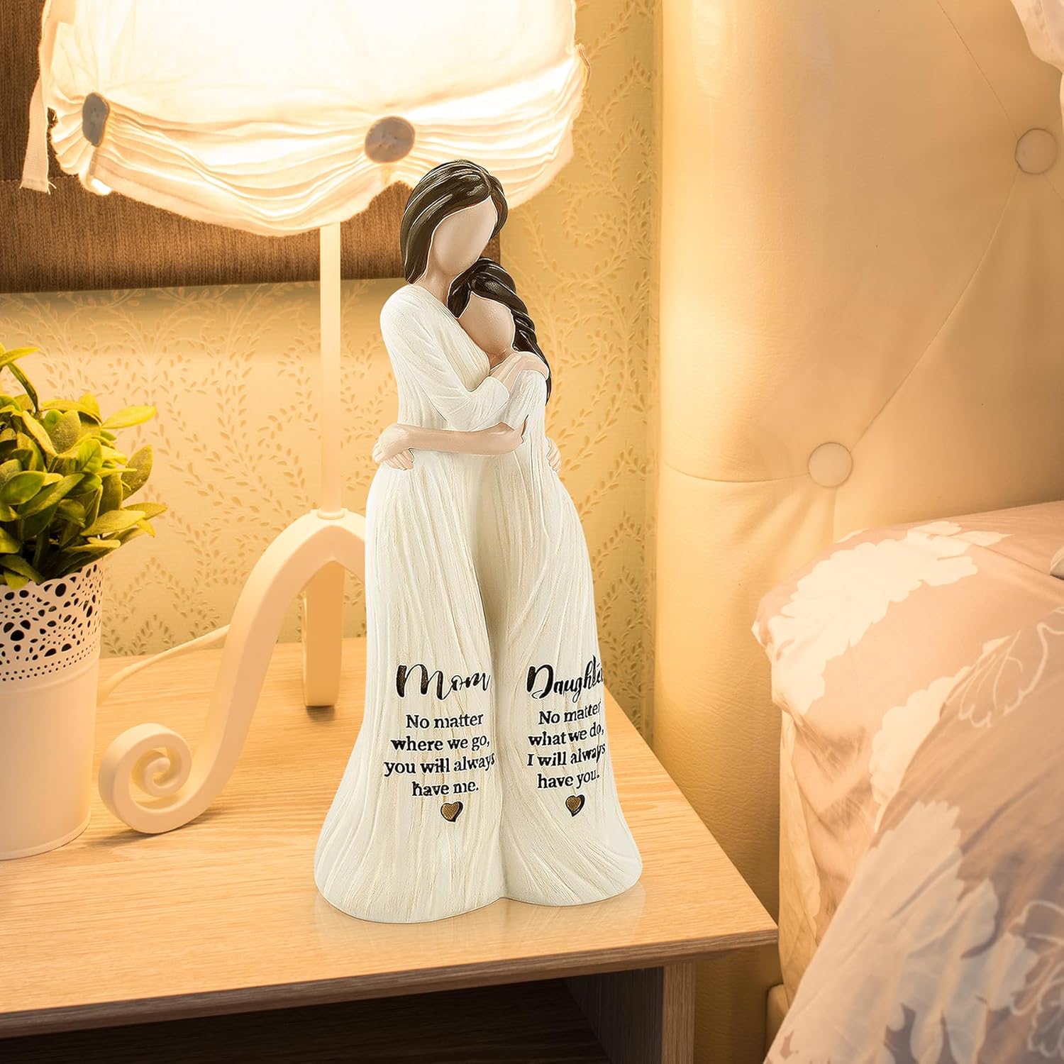 Mom Birthday Gifts from Daughter, Gift for Moms and Daughters, Mom and Daughter Figurines, Mom's Gifts from Daughter, Gift for Mother's Day Birthday, Sculpted Hand-Painted Figurine
