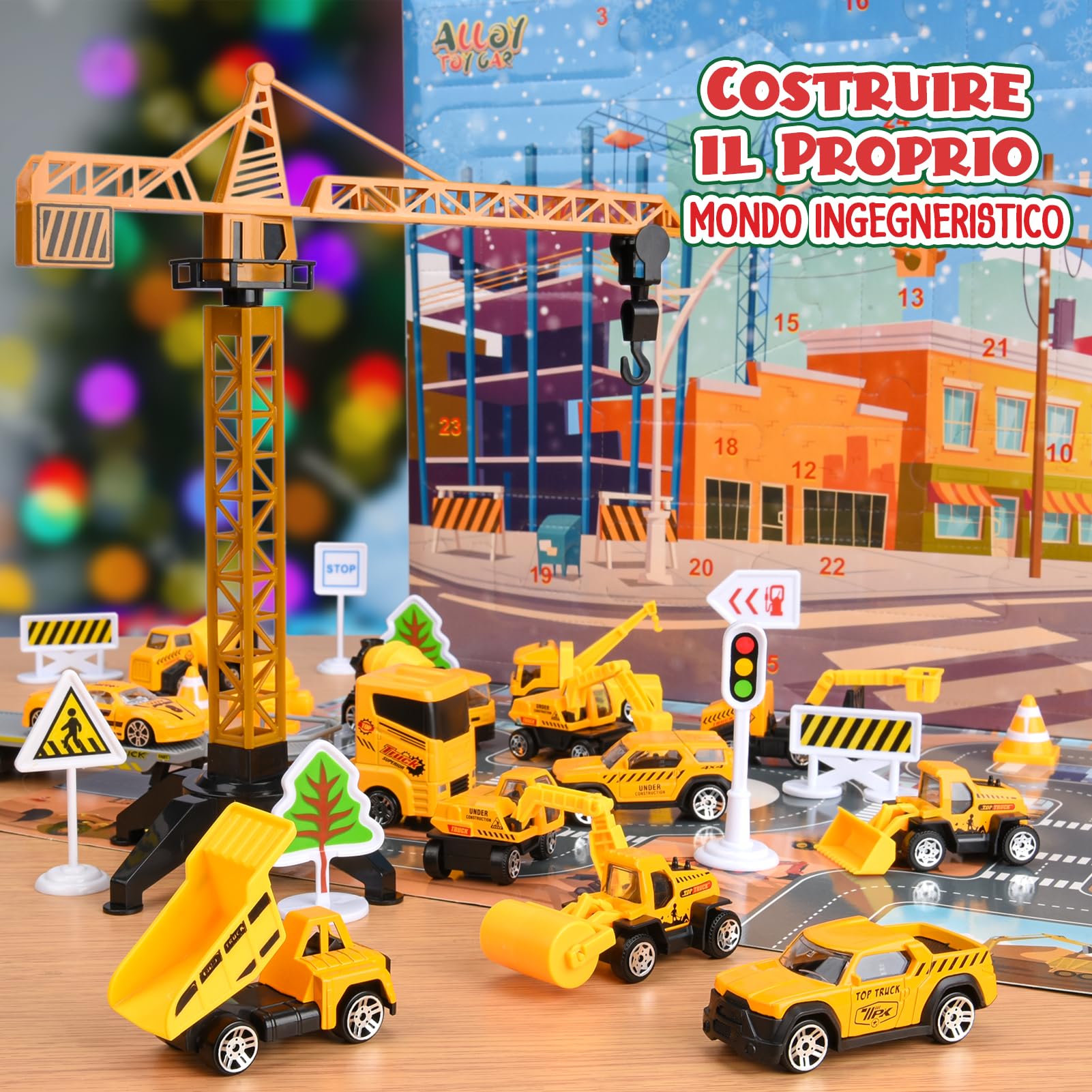 Calendario Avvento Macchinine 2025, Regalo Bambino 1 2 3 4 5 6 Anni Macchinine per Bambini 1-6 Anni Giocattoli Bambino 1-6 Anni Calendario Dell'avvento 2025 Cars Macchinine Regalo Bambina 1-6