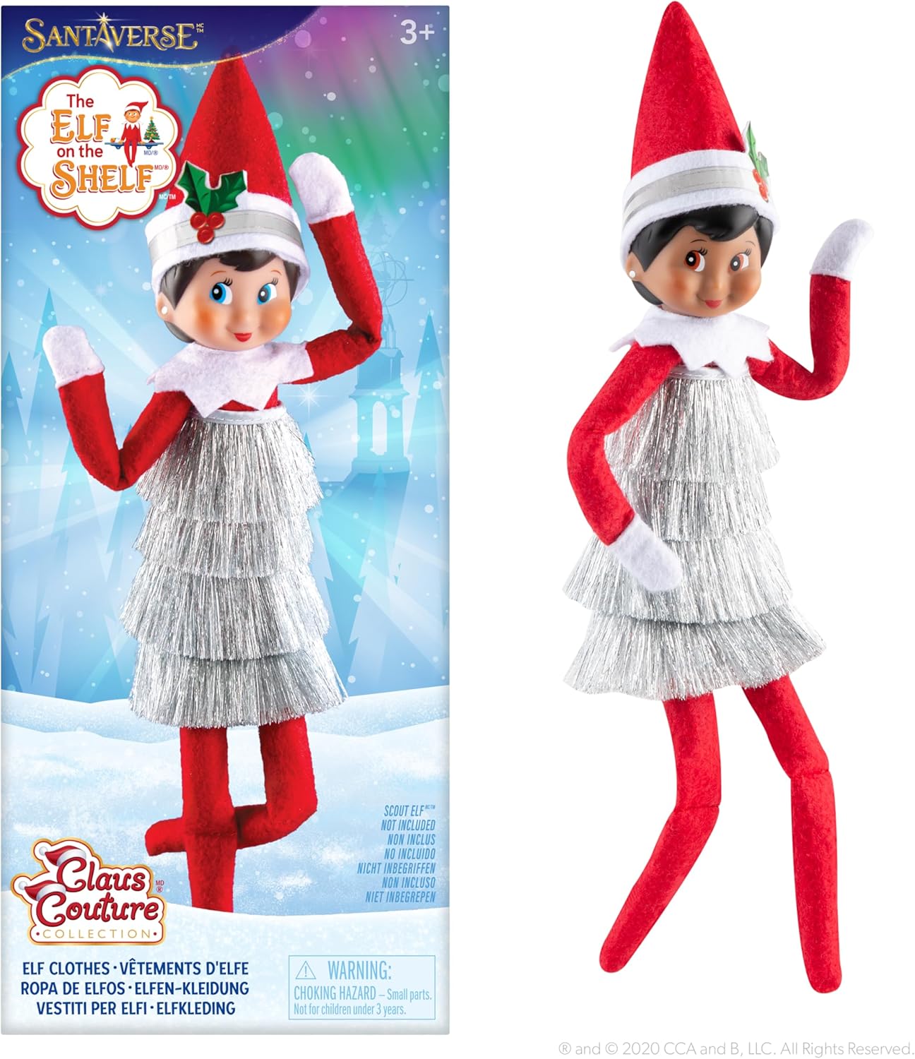 white christmas dresses Elf on the Shelf®: Claus Couture Collection Glamour Party Dress