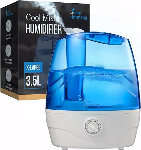 Humidificadores de niebla fría para dormitorio, humidificador de habitación grande de 3.5 L, humidificador personal con boquilla giratoria de 360