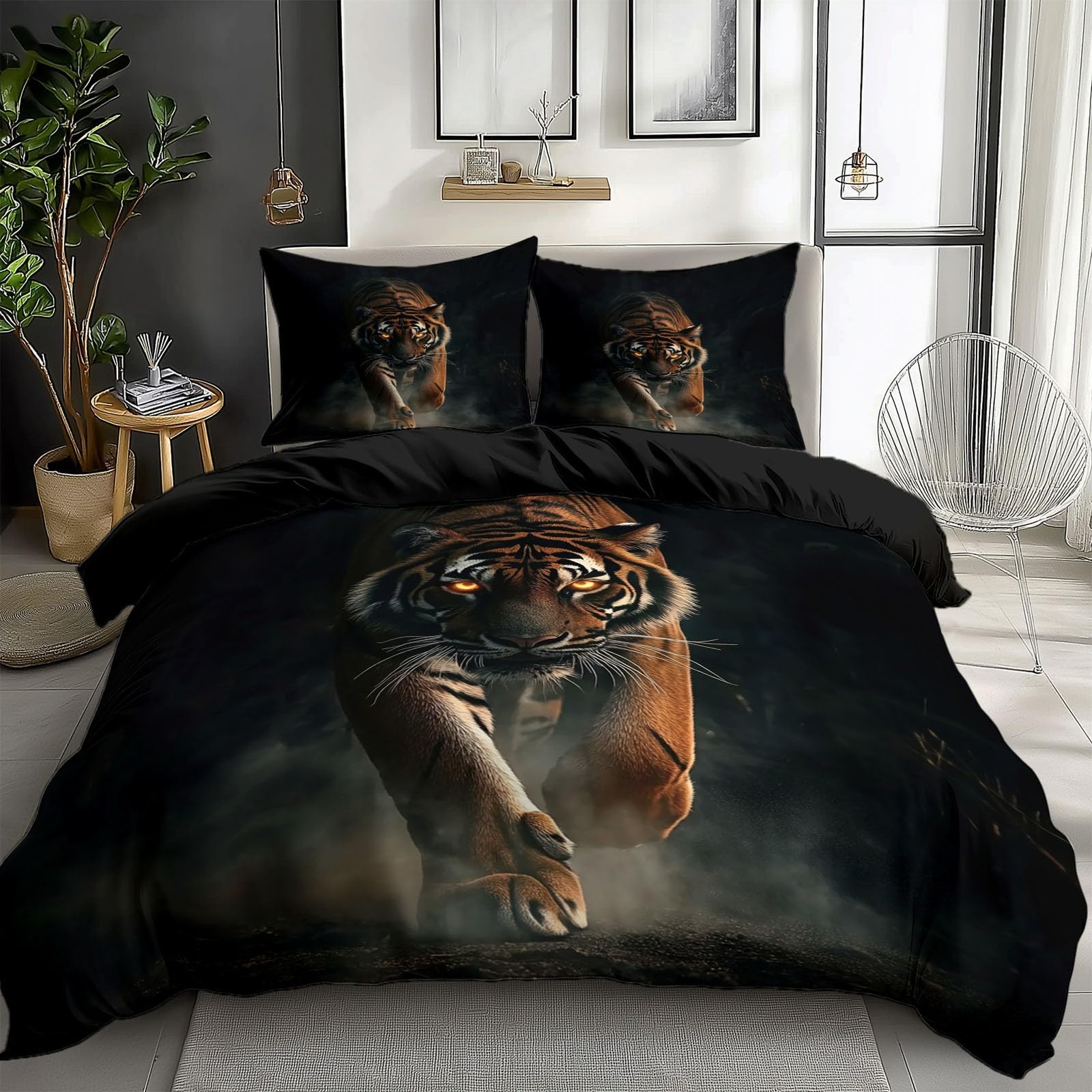 Pure Black Background Duvet Cover Toddler Size 40