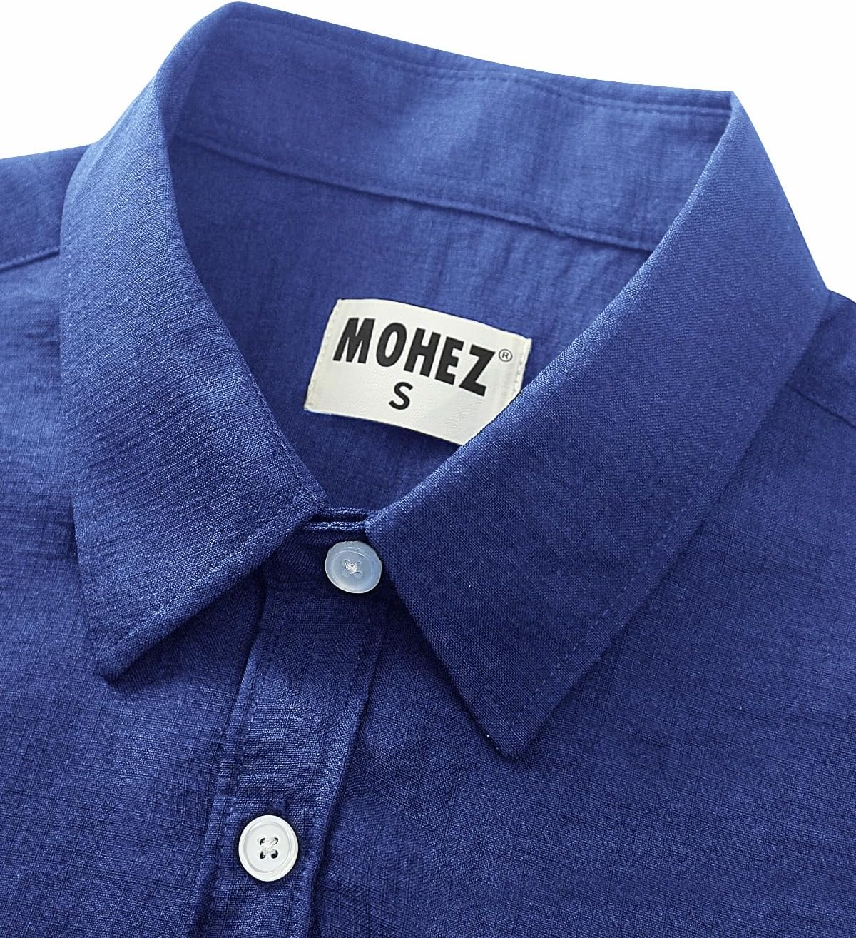 Mens Linen Shirts Summer Short Sleeve Beach Casual Button Down Shirt Vacation Wrinkle Free Texture with Pockets