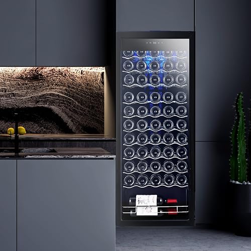 Garvee 55 Bottles beverage fridge, Black