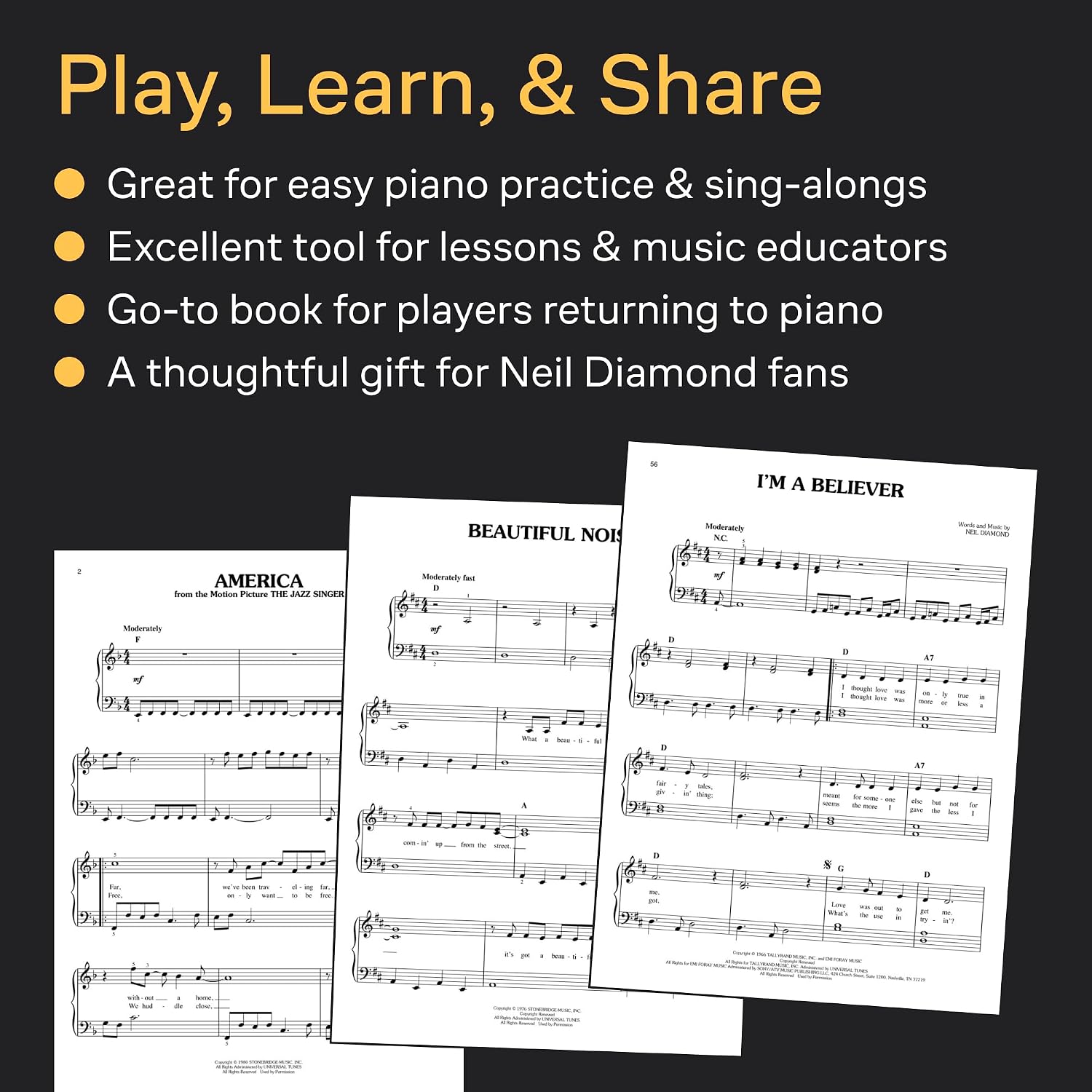 Neil Diamond - Easy Piano Collection