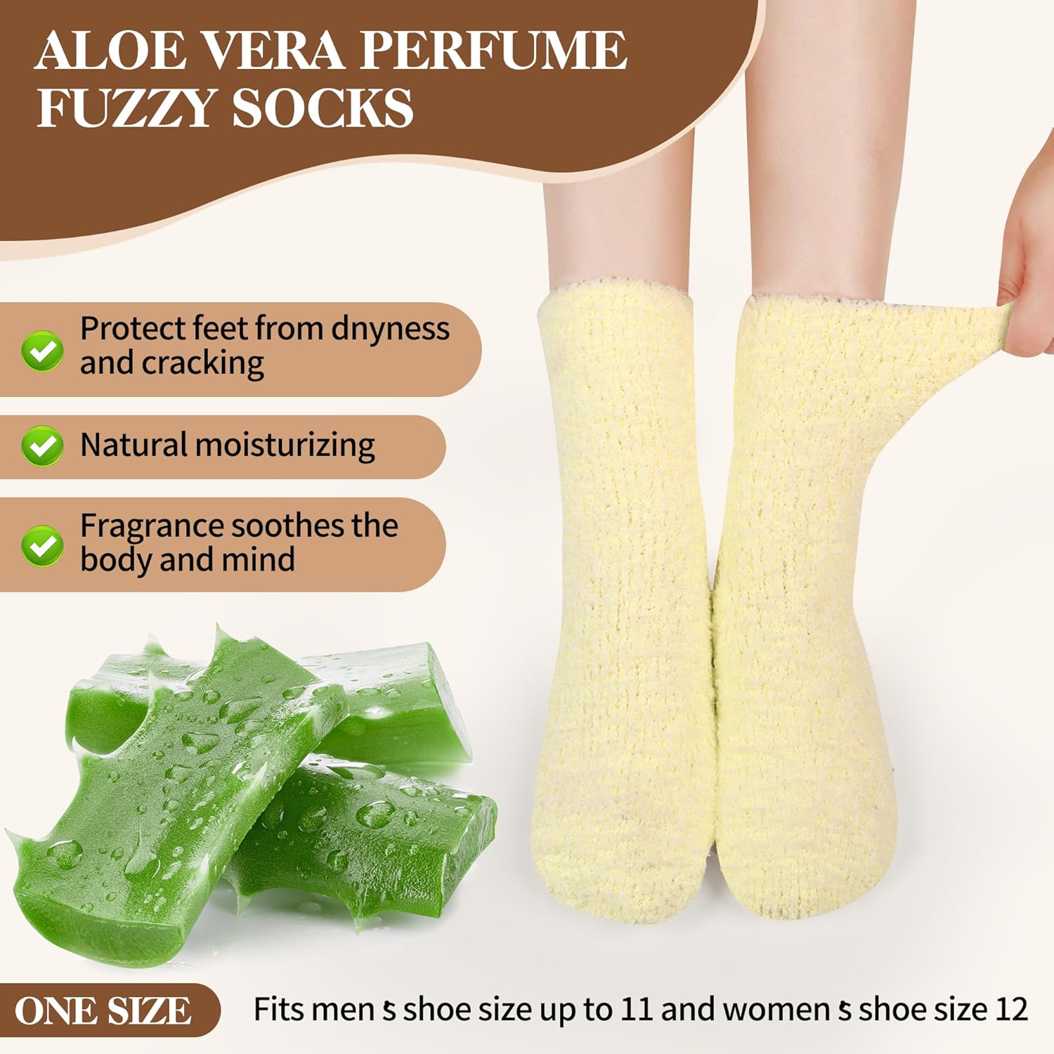 MARTIZA Womens Fuzzy Socks,6 Pairs Cozy Plush Fluffy Slipper Warm Soft Sleep Socks for Women Men Valentine's Day Gifts - Image 5