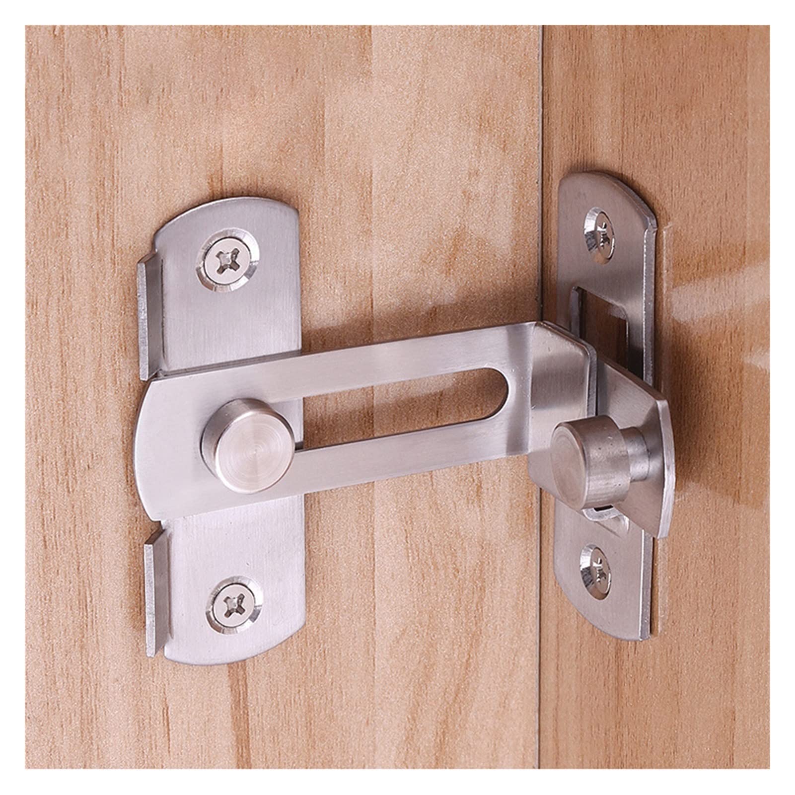 NVSFZGIYG Slide Latch,Gate Bolt Lock, Sliding Door, 1pc Cast Metal Hook Texture Country Rustic Decoration Right Angle Buckle
