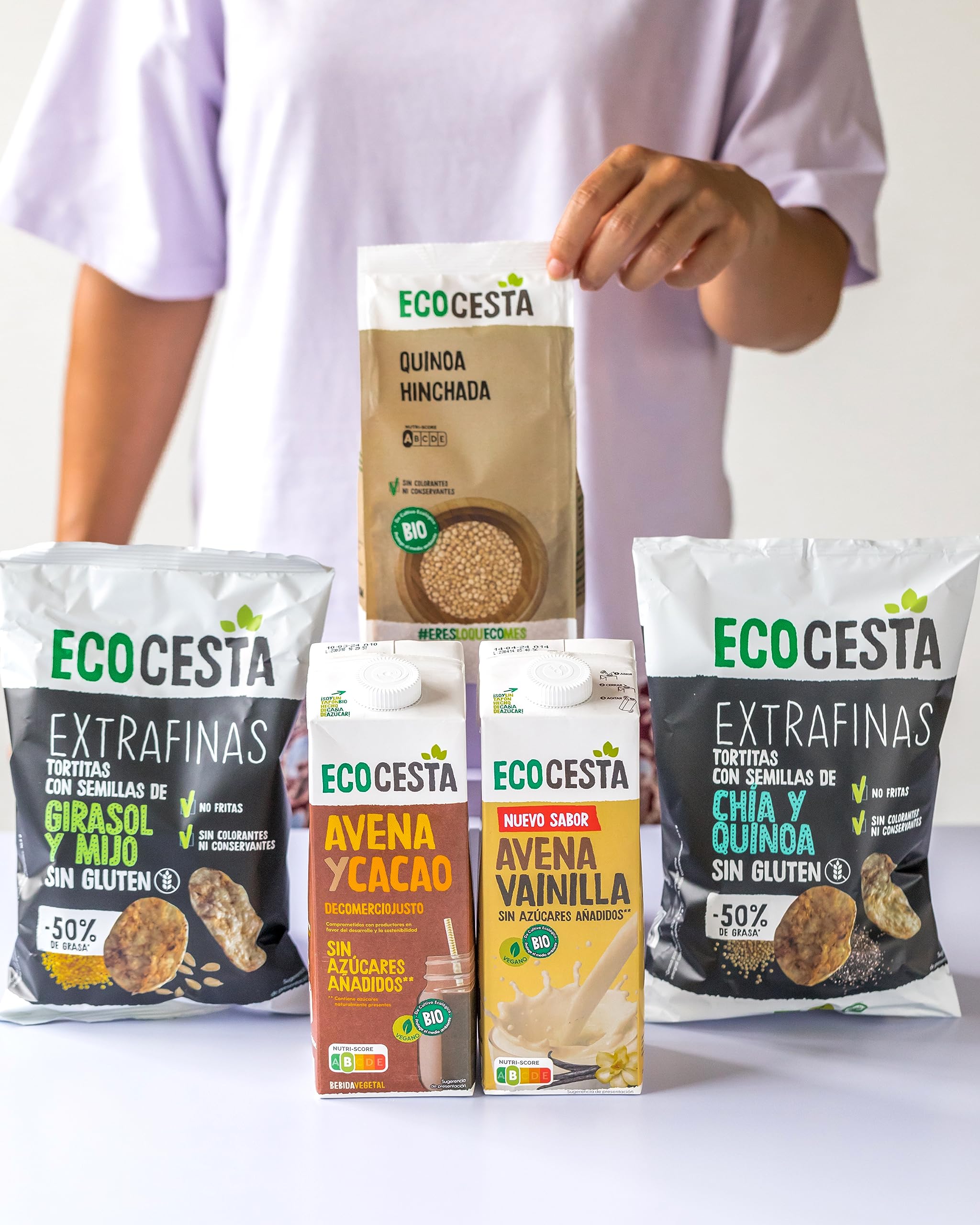 Tortitas de Arroz Integral Extrafinas con Chía y Quinoa BIO Pack 10 x 60 g