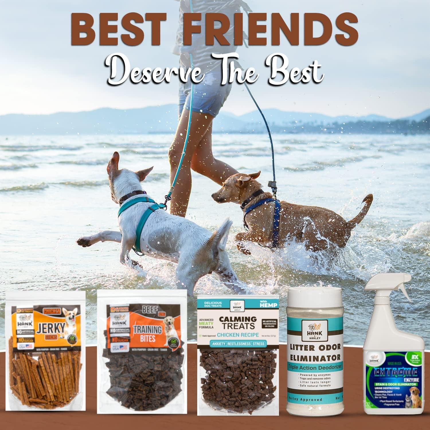 Hank & Harley Chicken Jerky Sticks, 1 lb - USA Lean Protein Soft Dog Treats with Pumpkin. 100% Natural and NO Added Sugar, Flour or fillers. Ideal for finicky Pets