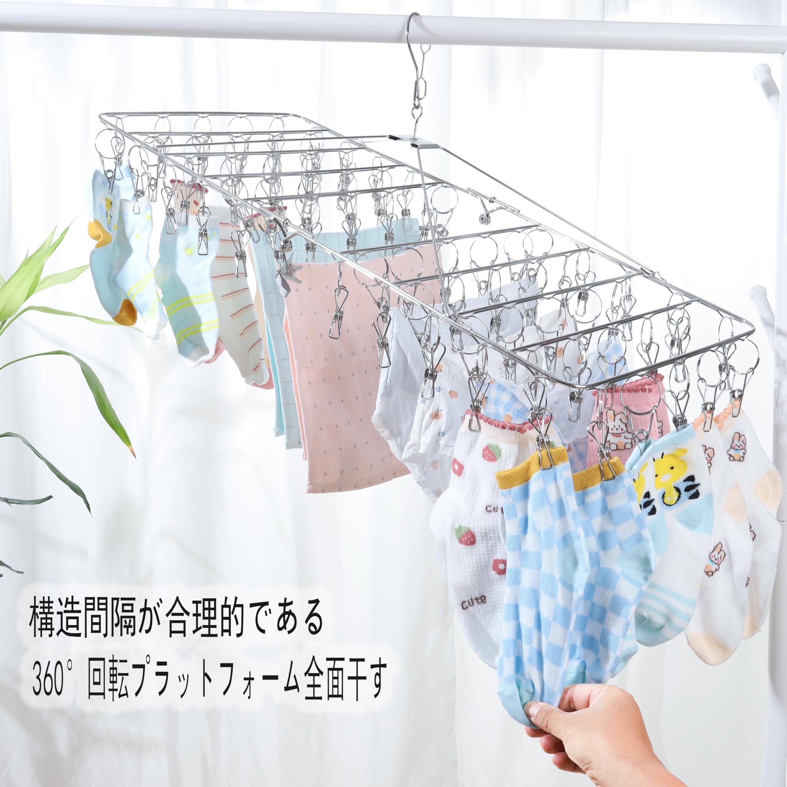 在庫処分】Anpromee 折り畳み式ピンチ ハンガー ピンチ ハンガー 70+10