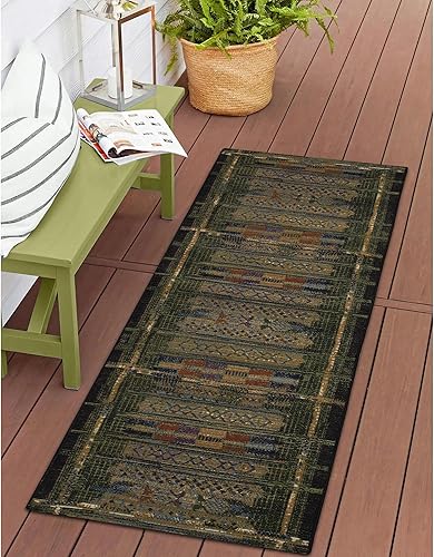 Miniatura 9 de Liora Manne Esencia Performance - Tapete duradero para interiores y exteriores, antideslizante, lavable a máquina, estabilizado con rayos UV, 1 pies