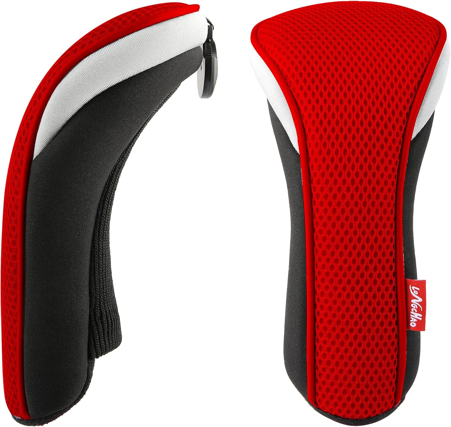 KYTAI 4Pcs Golf Hybrid Club Head Cover with Interchangeable No. Tag UT Cover (Red) : Sports & Outdoors