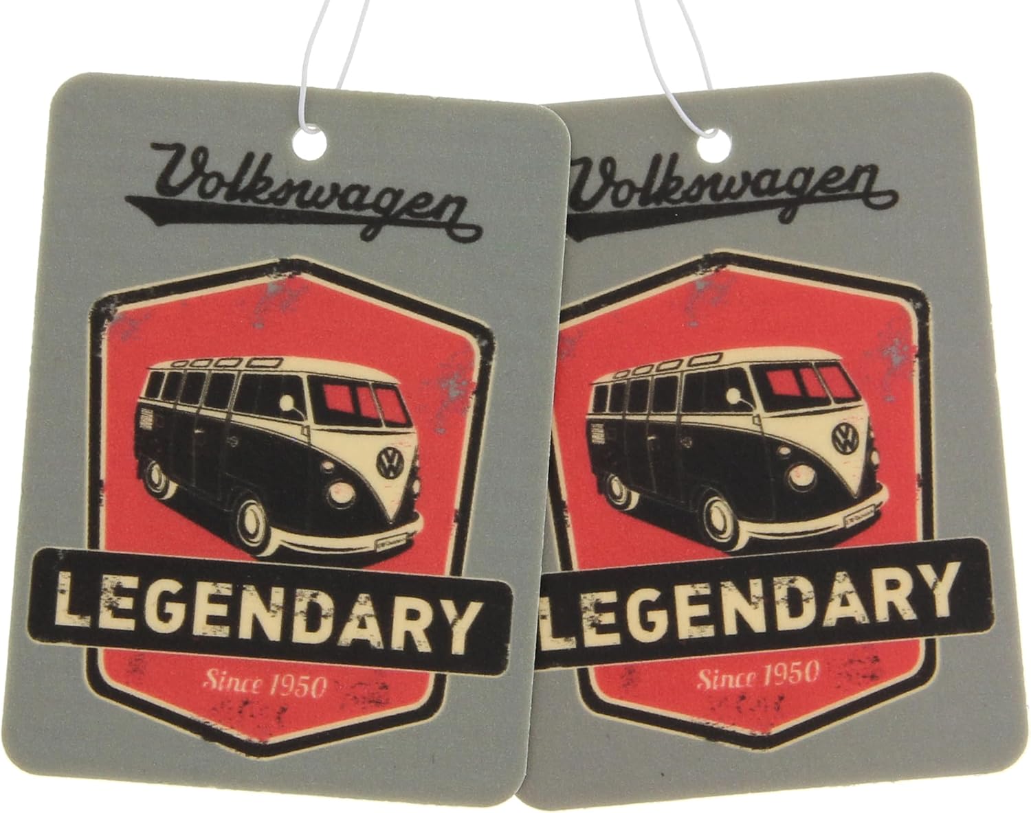 BRISA VW Collection - Volkswagen Deodorante per Auto Profumatore Fragranza Campervan T4 Bus design (Pina Colada/Bianco/Set di 2
