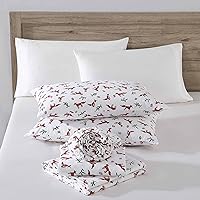 Vista 70 de Eddie Bauer - Full Sheets, Cotton Flannel Bedding Set, Brushed For Extra Softness, Cozy Home Decor (Dog Friends, Full)