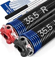 Vista 25 de Par de resortes de torsión para puerta de garaje de 2" juego con barras de bobinado antideslizantes y guantes, electroforesis de alta precisión sin