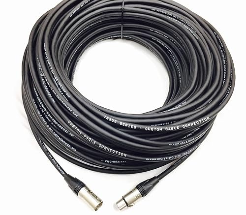 Miniatura 5 de Cable de datos DMX512 XLR de 50 pies y 5 pines de 24 AWG (calibre) DMX512 macho a hembra para iluminación de escenario, luces LED de subida, luces
