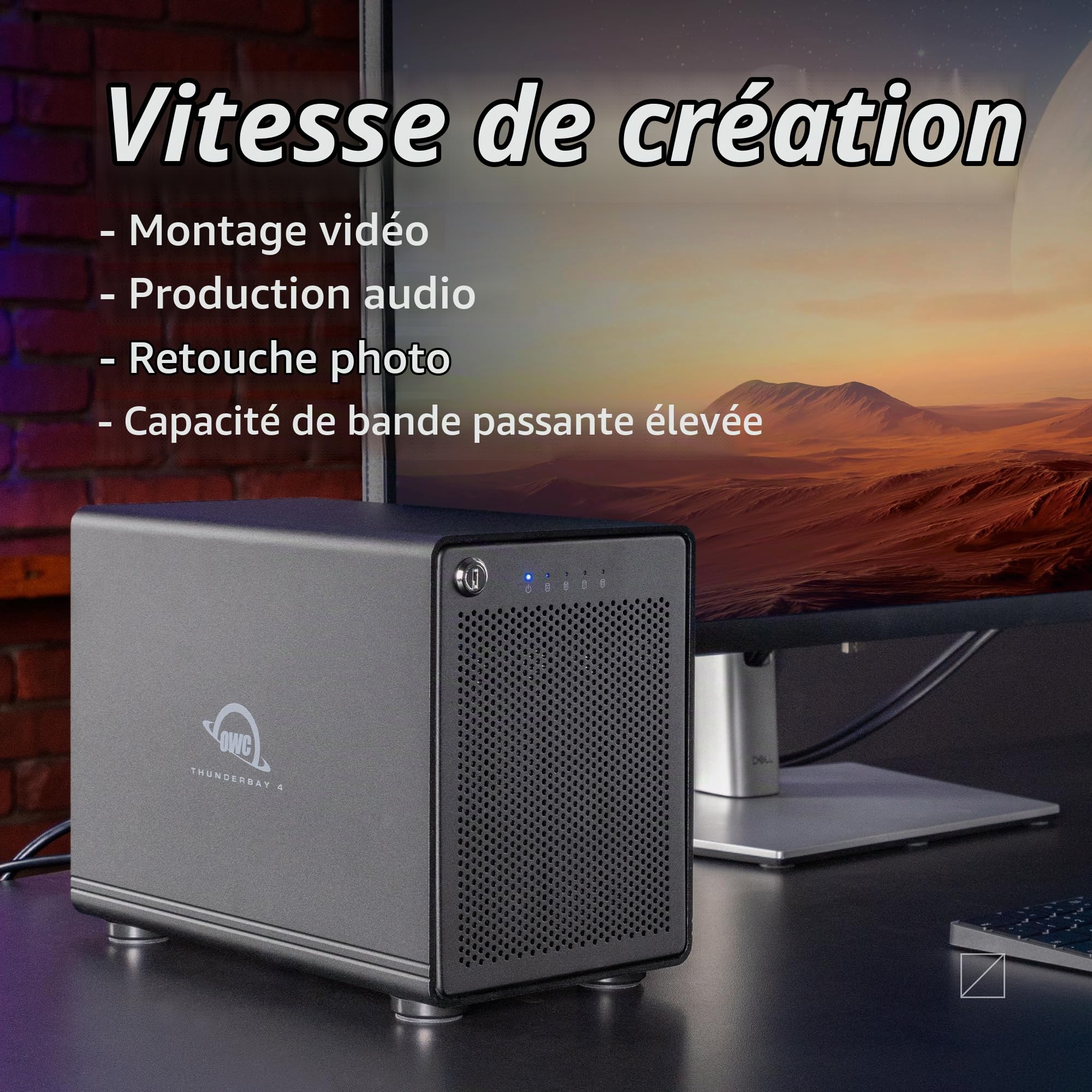 OWC 4-Bay boîtier de Stockage avec Deux Thunderbolt 3 Ports
