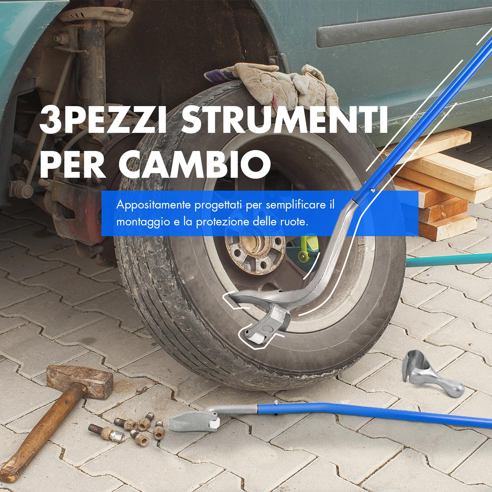 Attrezzo Per Montare E Smontare Pneumatici Di Auto RC Crawler Scala 1/10 - Per Ruote 1.9/2.2 Pollici