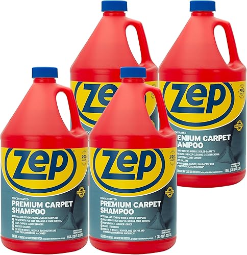 Zep ZUPXC128 - Champú para alfombras de primera calidad, 128 onzas líquidas, limpieza profunda y eliminación de manchas (4)