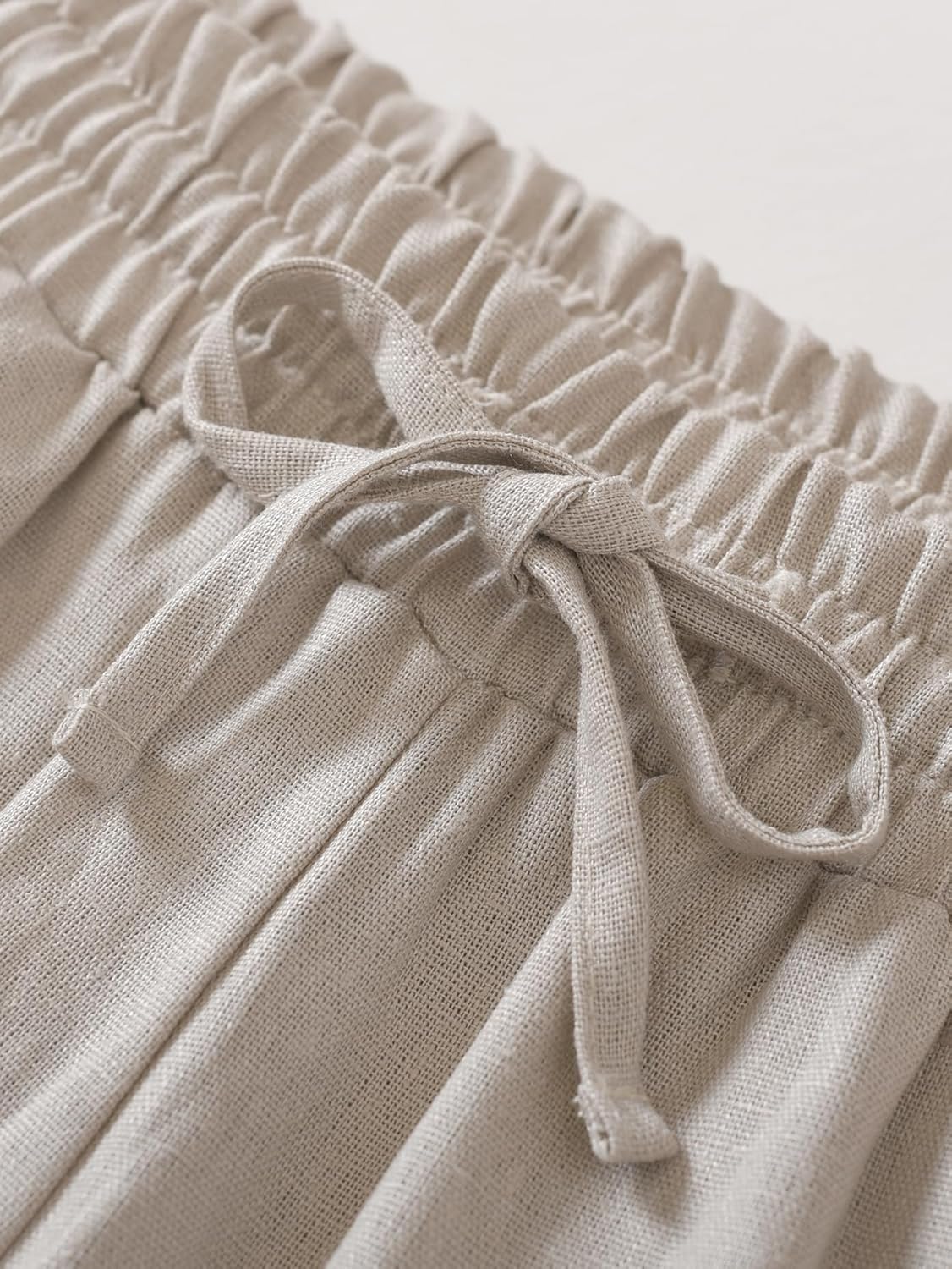 Latuza Women's Petite Linen Rayon Pants Wide Leg Casual Pants - Image 4